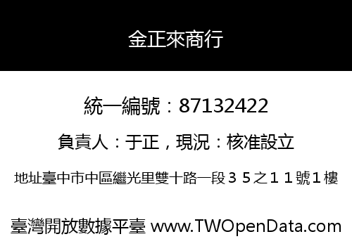 金正來商行