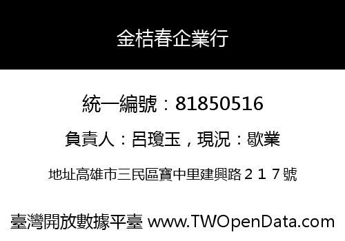 金桔春企業行