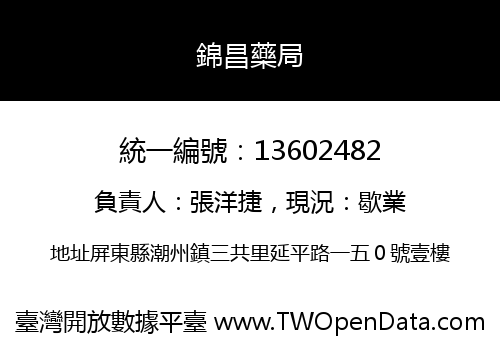 錦昌藥局