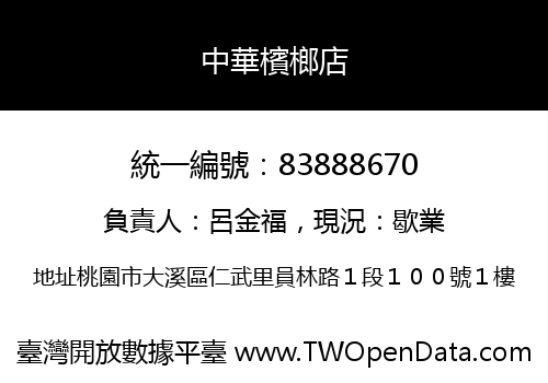 中華檳榔店