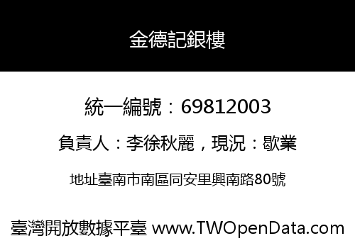 金德記銀樓