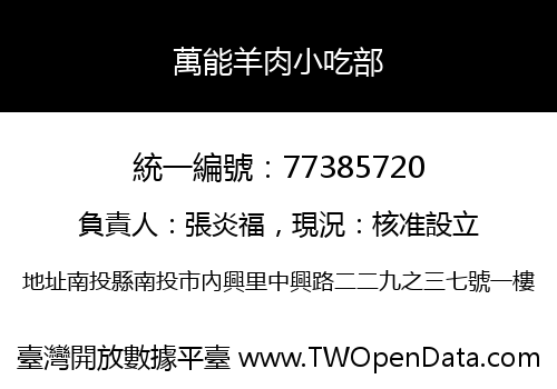 萬能羊肉小吃部