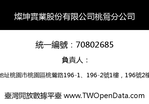 燦坤實業股份有限公司桃鶯分公司