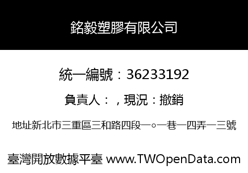 銘毅塑膠有限公司