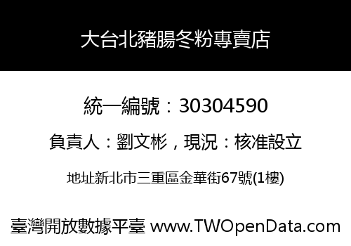 大台北豬腸冬粉專賣店