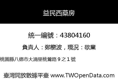 益民西藥房