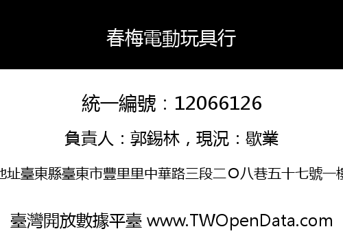 春梅電動玩具行