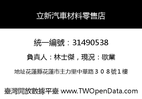 立新汽車材料零售店