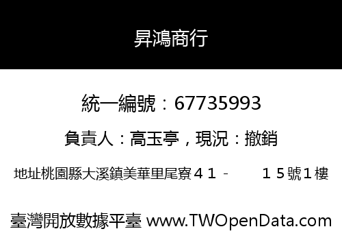 昇鴻商行