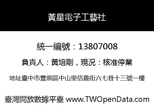 黃星電子工藝社