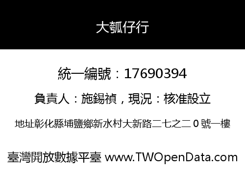 大瓠仔行