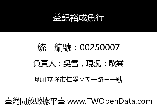 益記裕成魚行