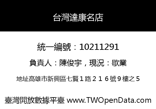 台灣達康名店