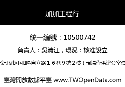 加加工程行