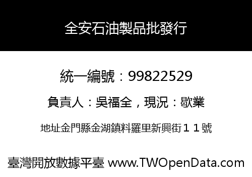 全安石油製品批發行