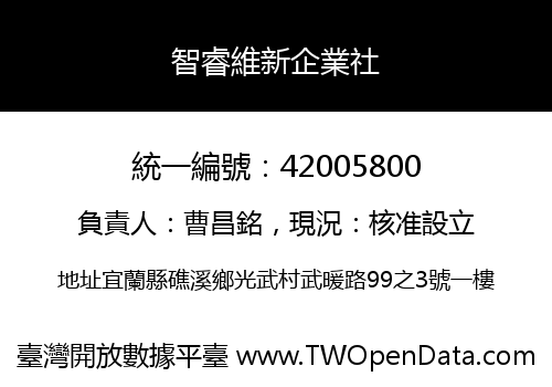 智睿維新企業社