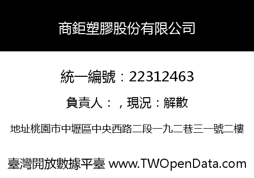 商鉅塑膠股份有限公司