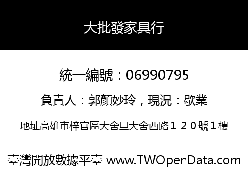 大批發家具行