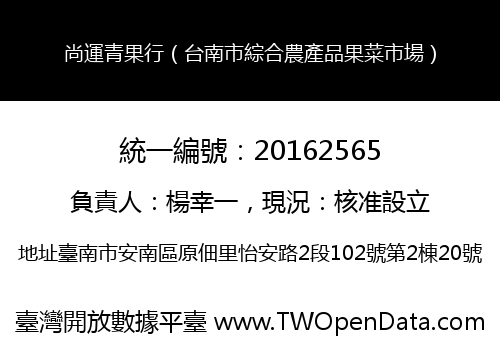 尚運青果行（台南市綜合農產品果菜市場）