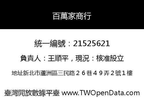百萬家商行