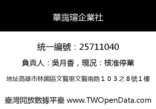 華靄瑄企業社
