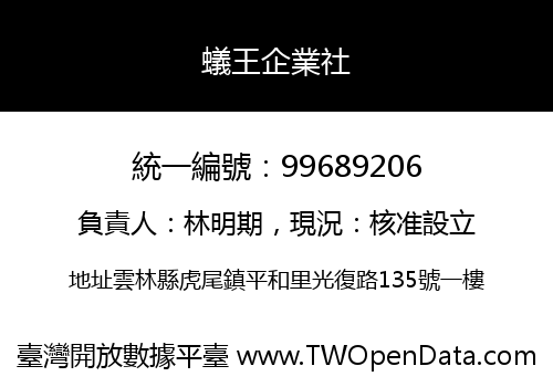 蟻王企業社