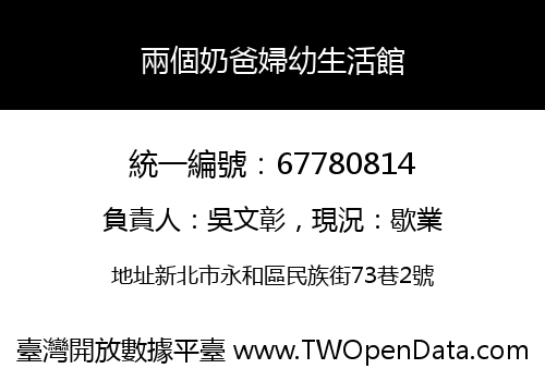 兩個奶爸婦幼生活館