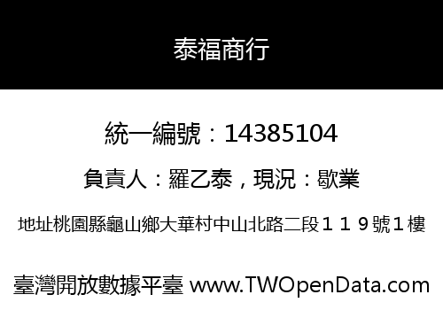 泰福商行