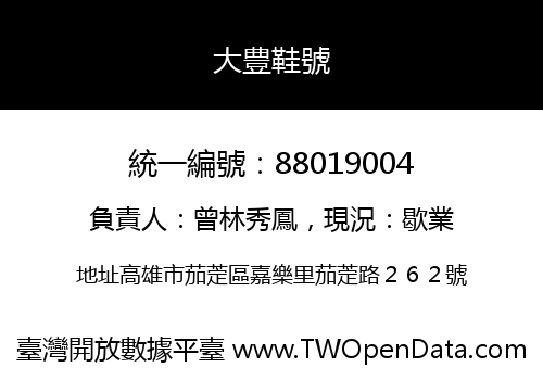 大豊鞋號