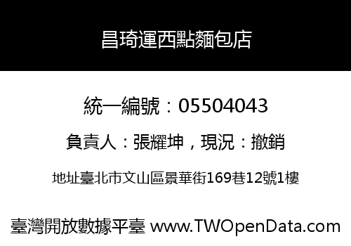 昌琦運西點麵包店