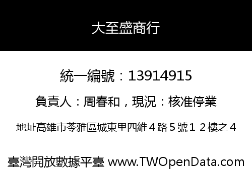 大至盛商行