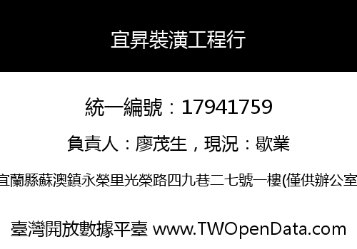 宜昇裝潢工程行