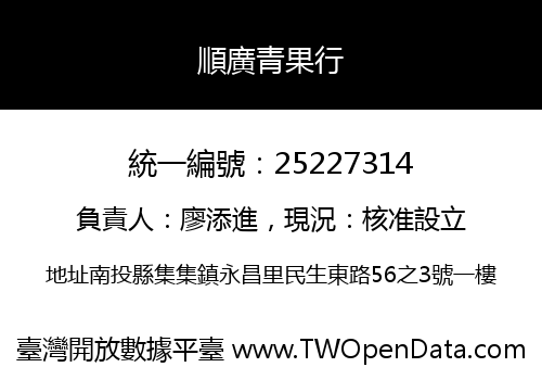 順廣青果行