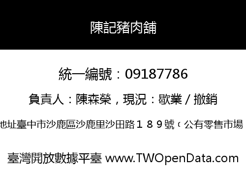 陳記豬肉舖