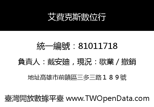 艾費克斯數位行