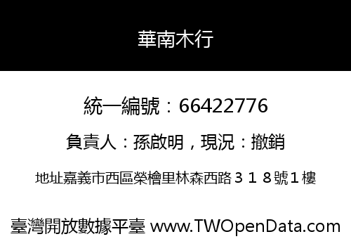 華南木行