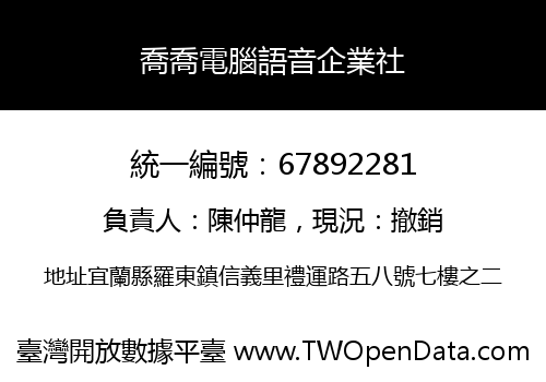 喬喬電腦語音企業社