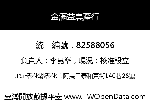 金滿益農產行