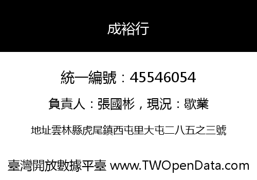 成裕行