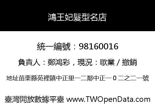 鴻王妃髮型名店