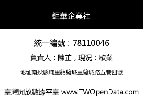 鉅華企業社