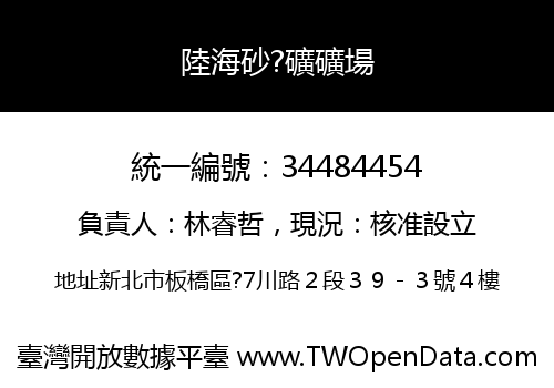 陸海砂?礦礦場
