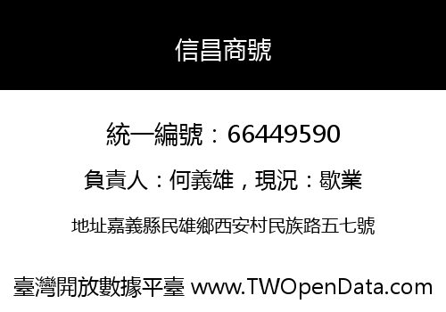 信昌商號