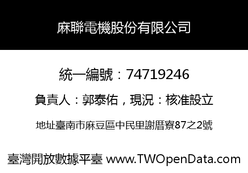 麻聯電機股份有限公司