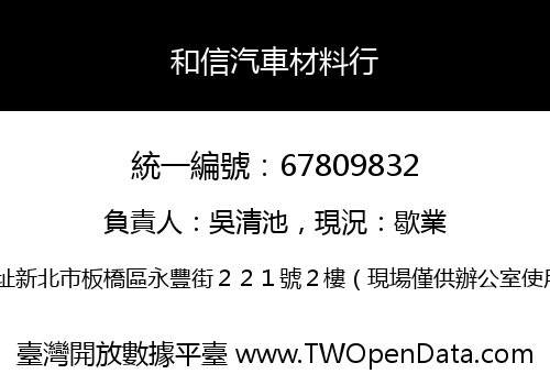 和信汽車材料行