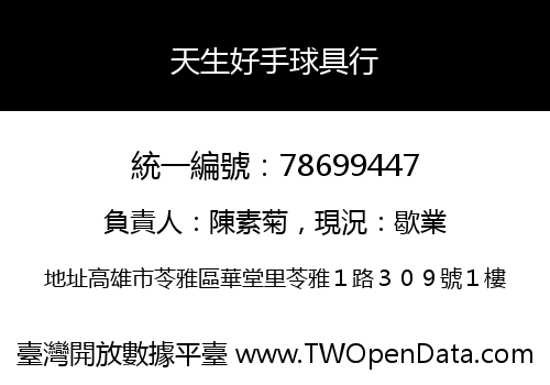 天生好手球具行