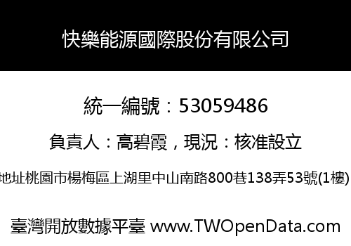 快樂能源國際股份有限公司