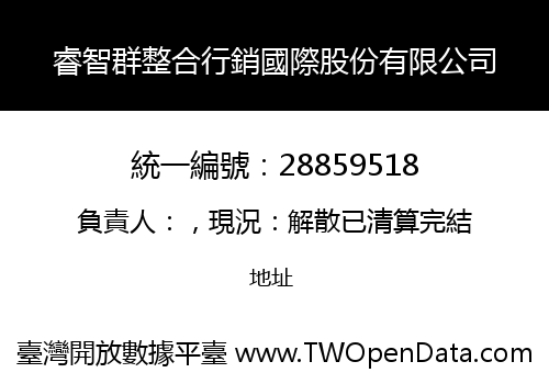 睿智群整合行銷國際股份有限公司