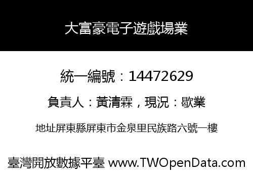 大富豪電子遊戲場業
