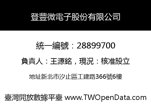 登豐微電子股份有限公司